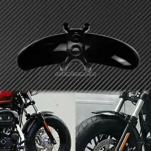グロスブラックフロントフェンダーマッドガードハガーハーレーフォーティーエイト 2010-2015 に適合 Gloss Black Front Fender Mudguard Hugger Fit For Harley Forty Eight 2010-2015 【並行輸入品】