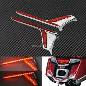 赤色 LED 垂直リアブレーキライトストリップ GL1800 2012-2017 F6B 2013-2016 に適合 Red LED Vertical Rear Brake Light Strips Fit For GL1800 2012-2017 F6B 2013-2016 【並行輸入品】
