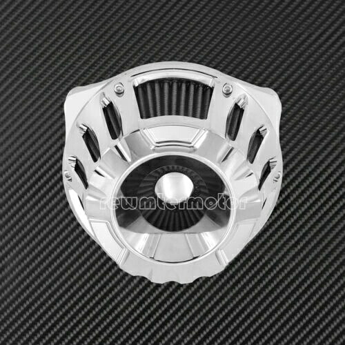 クローム中空エアクリーナー吸気グレーフィルターダイナ 00-17 ソフテイル 00-2015 に適合 Chrome Hollow Air Cleaner Intake Gray Filter Fit For Dyna 00-17 Softail 00-2015 【並行輸入品】