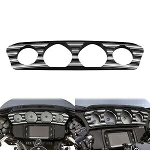 ストリップ間ゲージ トリムカバー ハーレー ツーリング エレクトラ ストリート グライド 14-2023用 Between Strips Gauge Trim Cover For Harley Touring Electra Street Glide 14-2023 【並行輸入品】