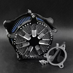 スプレーブルーエアフィルターエアクリーナーインテークハーレーツーリング 17-19 ソフテイル 18 に適合 Spray Blue Air Filter Air Cleaner Intake Fit For Harley Touring 17-19 Softail 18 【並行輸入品】 44,220円