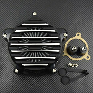 クロームストライプエアクリーナーグレーエアフィルターハーレーツーリングストリートグライド08用 Chrome Stripe Air Cleaner Gray Air Filter Fit For Harley Touring Street Glide 08 【並行輸入品】 43,560円