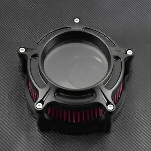 クリアマットエアクリーナーフィルターレッドエレメントハーレーツーリングトライク 2008-16 に適合 Clear Matte Air Cleaner Filter Red Element Fit For Harley Touring Trike 2008-16 【並行輸入品】