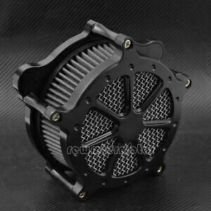 ドットブラックエアフィルターグレークリーナーハーレーツーリングトライク08ソフテイル16-17用 Dots Black Air Filter Gray Cleaner Fit For Harley Touring Trike 08 Softail 16-17 【並行輸入品】