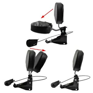 ライダー調整可能なバックレスト、取り付けキット付き、ハーレーツーリンググライド 2009-23 に適合 Rider Adjustable Backrest w/ Mounting Kit Fit For Harley Touring Glides 2009-23 【並行輸入品】