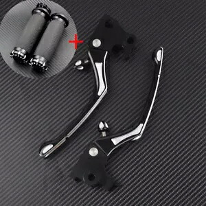1 インチ ハンドルバー グリップ + ブレーキ クラッチ レバー セット スポーツスター XL 2014-2021 に適合 1'' Handlebar Grips + Brake Clutch Lever Set Fit For Sportster XL 2014-2021 【並行輸入品】