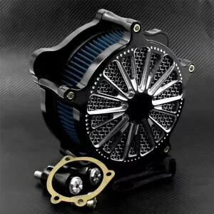 ドットカットエアクリーナーブルーインテークフィルターハーレーソフテイル00-15ツーリング07に適合 Dots Cut Air Cleaner Blue Intake Filter Fit For Harley Softail 00-15 Touring 07 【並行輸入品】