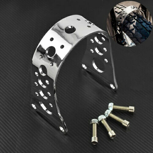 フロントフォークフェンダーブレーストラッカー ナローフィット ハーレースポーツスター 1988-2017 クローム Front Fork Fender Brace Tracker Narrow Fit For Harley Sportster 1988-2017 Chrome 【並行輸入品】