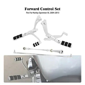クロームフォワードコントロールペグレバーリンケージハーレースポーツスター883 1200 04-13用 Chrome Forward Controls Pegs Levers Linkages For Harley Sportster 883 1200 04-13 【並行輸入品】