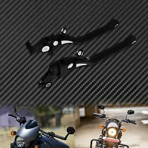 オートバイブラック CNC ブレーキクラッチレバーハーレーストリート 750 2016-2020 に適合 Motorcycle Black CNC Brake Clutch Levers Fit For Harley Street 750 2016-2020 【並行輸入品】