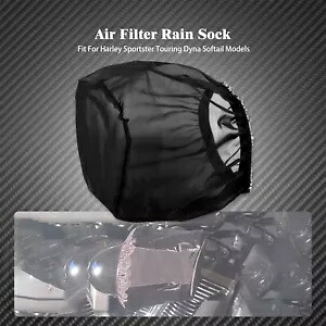 エアフィルタークリーナーレインソックスカバーハーレーツーリングソフテイルダイナスポーツスターに適合 Air Filter Cleaner Rain Sock Cover Fit For Harley Touring Softail Dyna Sportster 【並行輸入品】