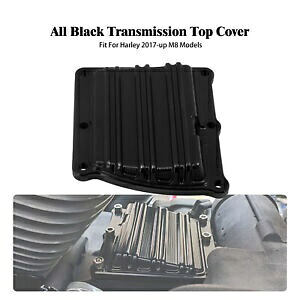 アルミブラックトランスミッショントップカバーハーレーツーリングストリートロードグライド2017+用 Aluminum Black Transmission Top Cover For Harley Touring Street Road Glide 2017+ 【並行輸入品】