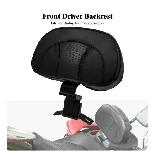 フロントドライバーライダーバックレストパッドフィットハーレーツーリングロードキンググライド CVO 09-23 Front Driver Rider Backrest Pad Fit For Harley Touring Road King Glide CVO 09-23 【並行輸入品】