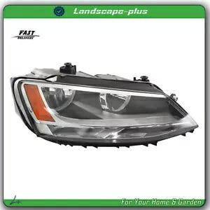 ハロゲン ブラック クリア ヘッドライト 2011-2018 フォルクスワーゲン ジェッタ RH 助手席側用 Halogen Black Clear Headlight For 2011-2018 Volkswagen Jetta RH Passenger Side 【並行輸入品】