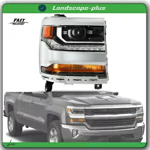 ヘッドライト HID 2016-2018 シボレー シルバラード 1500 ヘッドランプ助手席側クリア Headlight HID For 2016-2018 Chevy Silverado 1500 Headlamp Passenger Side Clear 【並行輸入品】