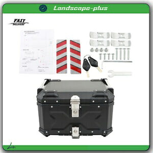 55L オートバイトップケーステールボックス防水荷物スクータートランクストレージブラック 55L Motorcycle Top Case Tail Box Waterproof Luggage Scooter Trunk Storage Black 【並行輸入品】