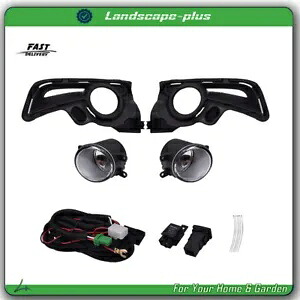 トヨタ ハイランダー 2017-2018 バンパー + 配線 + LH & RH クリアフォグライトアセンブリに適合 Fit For Toyota Highlander 2017-2018 Bumper+Wiring+LH&RH Clear Fog Light Assembly 【並行輸入品】