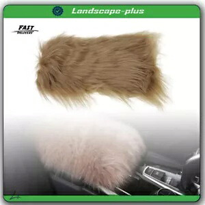 アームレストボックスカバーマットブラウンファーぬいぐるみソフト毛皮パッドクッションカーアクセサリー Armrest Box Cover Mat Brown Fur Plush Soft Furry Pad Cushion Car Accessories 【並行輸入品】