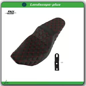 レッド格子ステッチ カーボンファイバーグリッパー ステップ 2 アップシート 2008-2020 ツーリング USA Red Lattice Stitch Carbon Fiber Gripper Step 2 Up Seat For 2008-2020 Touring USA 【並行輸入品】