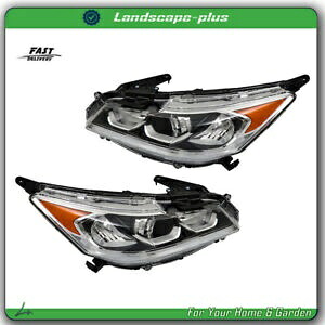 ヘッドライトホンダ アコード 2016-2017 ハロゲン LH + RH クロームクリアレンズランプに適合 Headlights Fit For Honda Accord 2016-2017 Halogen LH+RH Chrome Clear Lens Lamp 【並行輸入品】
