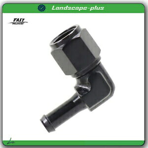 6AN メス - 5/16 インチバーブホースフィッティングアダプター 90 度スイベルアルミニウム 6AN Female to 5/16'' Barb Hose Fitting Adapter 90 Degree Swivel Aluminum 【並行輸入品】