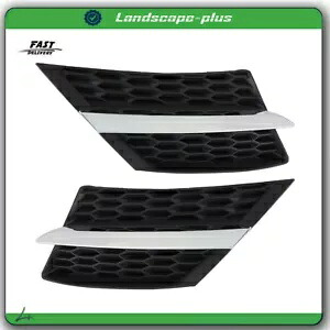 フロントグリルバンパー 2013 2014 2015 トヨタ RAV4 ブラッククロームプラスチック LH + RH Front Grille Bumper For 2013 2014 2015 Toyota RAV4 Black Chrome Plastic LH+RH 【並行輸入品】