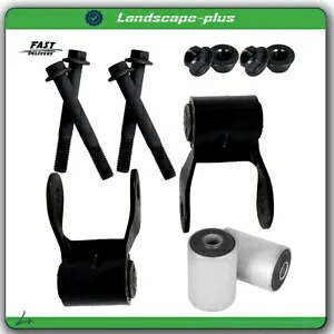 ブラック リア リーフ スプリング シャックル キット 1984-2001 ジープ チェロキー ワゴニア スポーツ用 Black Rear Leaf Spring Shackle Kit For 1984-2001 Jeep Cherokee Wagoneer Sport 【並行輸入品】