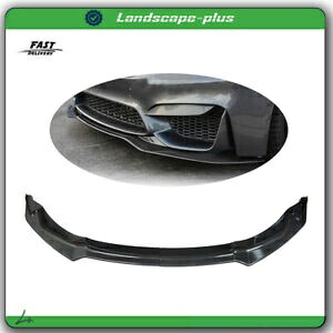 プラスチックカーボンファイバーカラーフロントリップ 2015-2019 BMW F80 F82 F83 M4 M3 Plastic Carbon Fiber Color Front Lip For 2015-2019 BMW F80 F82 F83 M4 M3 【並行輸入品】