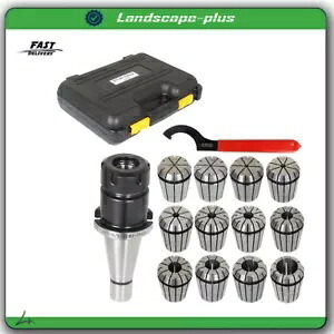 14 ピース ER-32 NMTB 40 スプリング コレット チャック セット精度 0.0005 インチ 14-Piece ER-32 NMTB 40 Spring Collet Chuck Set Accuracy to .0005\