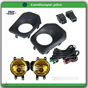 助手席+ドライバー用 16-20 トヨタ タコマ イエローレンズ フォグランプ アセンブリキット Passenger+Driver For 16-20 Toyota Tacoma Yellow Lens Fog Lights Assembly Kit 【並行輸入品】