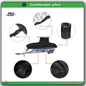 16フィート-24フィート 420D 高耐久センターコンソール Tトップボートカバー 16ft-24ft 420D Heavy Duty Center Console T-Top Boat Cover 【並行輸入品】