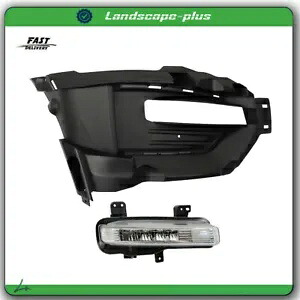 右 RH LED DRL フォグライトランプアセンブリトリムカバーフォードエクスプローラー 2020-2021 Right RH LED DRL Fog Light Lamp Assembly Trim Cover For Ford Explorer 2020-2021 【並行輸入品】
