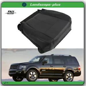2007-2014 フォード エクスペディション ドライバー底部穴あきレザーシートカバー ブラック For 2007-2014 Ford Expedition Driver Bottom Perforated Leather Seat Cover Black 【並行輸入品】