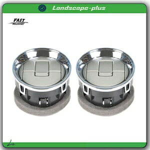 2 個クロームシルバーダッシュ AC ヒーターエアベント 9L3Z19893CA フォード F-150 09-14 2Pcs Chrome Silver Dash AC Heater Air Vent 9L3Z19893CA For Ford F-150 09-14 【並行輸入品】
