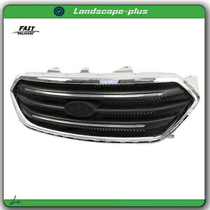 2013-2019 フォードトーラスマットブラックグリルフロントアッパーグリルプラスチック新しい For 2013-2019 Ford Taurus Matte Black Grill Front Upper Grille Plastic New 【並行輸入品】