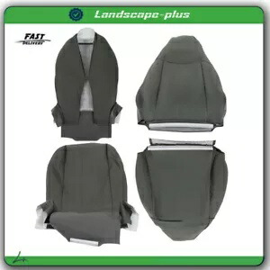 2003-16 シボレー エクスプレス 1500 2500 バン 運転席 & 助手席シートカバー ダークグレー For 2003-16 Chevy Express 1500 2500 Van Driver & Passenger Seat Cover Dark Gray 【並行輸入品】