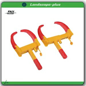 自動車トレーラートラック SUV 牽引用キー付き 2 個盗難防止ホイールロッククランプ For Auto Car Trailer Truck SUV Towing with Keys 2Pcs Anti-Theft Wheel Lock Clamp 【並行輸入品】
