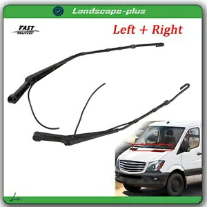 ダッジ スプリンター メルセデス フレイトライナー用フロント左 + 右フロントガラス ワイパー アーム For Dodge Sprinter Mercedes Freightliner Front Left + Right Windshield Wiper Arm 【並行輸入品】