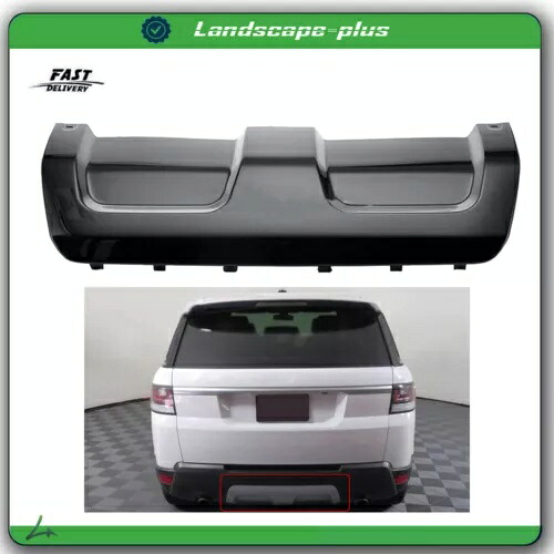 ランドローバーレンジローバースポーツ 14-17 ブラックリアバンパースキッドプレートカバーに適合 Fit For Land Rover Range Rover Sport 14-17 Black Rear Bumper Skid Plate Cover 【並行輸入品】
