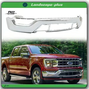 2021 2022 2023 フォード F-150 フロントバンパーセンサー穴なしクローム Fit For 2021 2022 2023 Ford F-150 Front Bumper Without Sensor Holes Chrome 【並行輸入品】