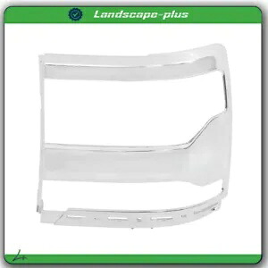 ヘッドライトトリムベゼルカバードライバー LH 2016-2018 シボレーシルバラード 1500 クローム Headlight Trim Bezel Cover Driver LH For 2016-2018 Chevy Silverado 1500 Chrome 【並行輸入品】