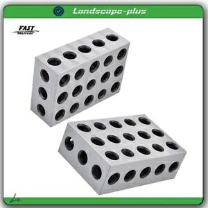 2-4-6 ブロック 23 穴 マッチドペア 超精密 0.0002 インチ マシニスト 246 ジグ 2-4-6 Blocks 23 Holes Matched Pair Ultra Precision .0002\