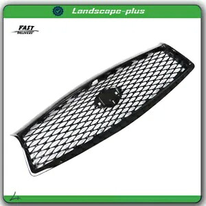 グリルバンパーアセンブリ 2014-2017 インフィニティ Q50 アッパーブラックメッシュ新品 Grille Bumper Assembly For 2014-2017 Infiniti Q50 Upper Black Mesh New 【並行輸入品】
