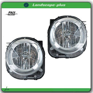 2015-2018 ジープ レネゲード プロジェクター ヘッドライト ハロゲン クリア レンズ LH + RH サイド For 2015-2018 Jeep Renegade Projector Headlights Halogen Clear Lens LH+RH Side 【並行輸入品】