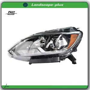 2016-2019 日産セントラ SL SR LED ヘッドライトヘッドランプ W/DRL ブラックドライバー LH For 2016-2019 Nissan Sentra SL SR LED Headlight Headlamps W/DRL Black Driver LH 【並行輸入品】