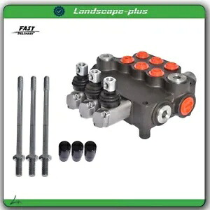 3 スプール油圧モノブロック複動制御バルブ、21 GPM、SAE ポート 3 Spool Hydraulic Monoblock Double Acting Control Valve, 21 GPM, SAE Ports 【並行輸入品】