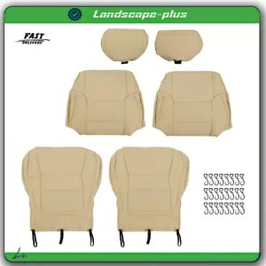 96-02 トヨタ 4 ランナードライバー & パッセンジャー 2 フロントレザーシートカバーベージュ For 96-02 Toyota 4Runner Driver & Passenger 2 Front Leather Seat Cover Beige 【並行輸入品】