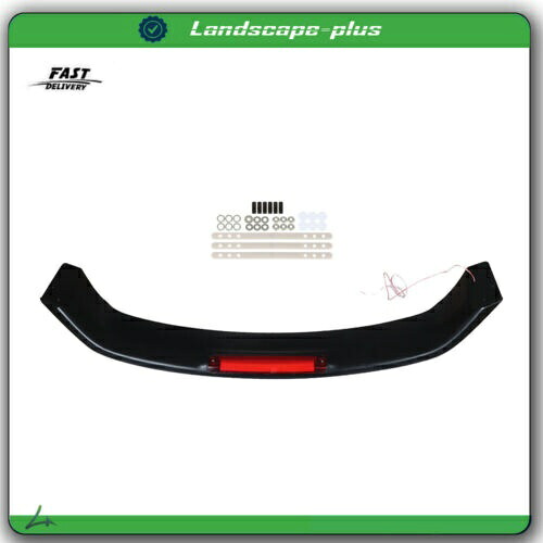 ブラック トランク スポイラー ウィング LED ブレーキ ライト付き 2012-2015 ホンダ シビック マットに適合 Black Trunk Spoiler Wing W/Led Brake Light Fit For 2012-2015 Honda Civic Matte 【並行輸入品】