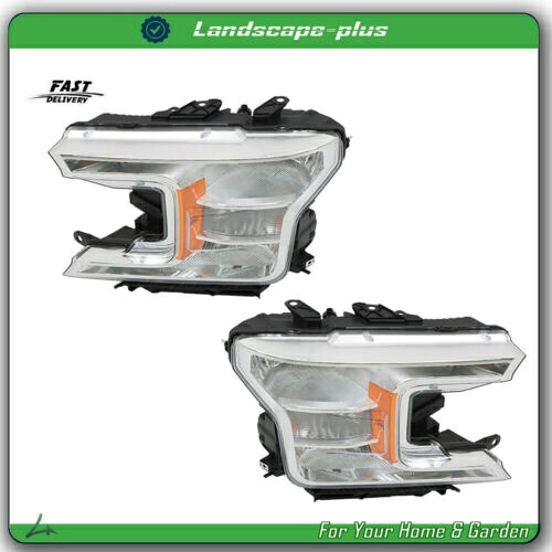 ペアセット 2018-2020 フォード F150 ヘッドライト交換用ハロゲンクリア左 + 右 Pair Set For 2018-2020 Ford F150 Headlight Replacement Halogen Clear Left+Right 【並行輸入品】