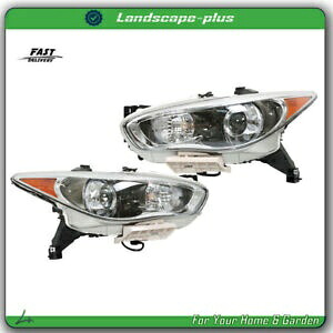 インフィニティ QX60 2014-2015 ヘッドライトヘッドランプ HID/キセノン左 + 右側クリア For Infiniti QX60 2014-2015 Headlight Headlamp HID/Xenon Left+Right Side Clear 【並行輸入品】